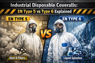Endüstriyel Tek Kullanımlık Tulumlar: EN Tip 5 ve Tip 6'nın Açıklaması